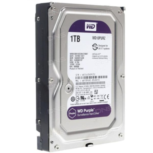 هارددیسک اینترنال وسترن دیجیتال مدل WD PURPLE 1T