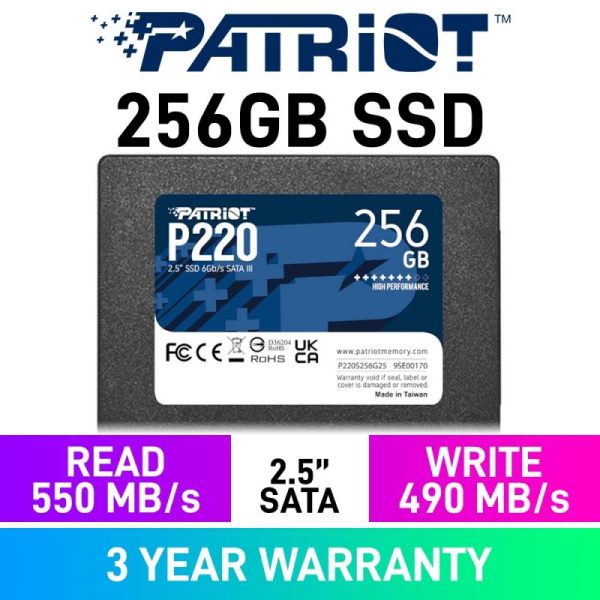 حافظه پاتریوت P220 SATA 256GB